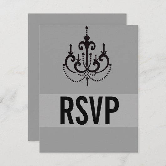 Vegas Style Wedding RSVP Cards oder Reply Cards (Vorne/Hinten)