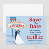 Vegas Termin vormerken! Save The Date (Vorne/Hinten)
