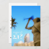 Vegas um 21? Einladungen zum Geburtstag (Vorne/Hinten)