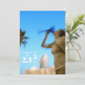Vegas um 21? Einladungen zum Geburtstag (Stehend Vorderseite)