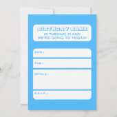 Vegas um 21? Einladungen zum Geburtstag (Rückseite)