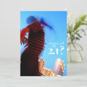 Vegas um 21? Einladungen zum Geburtstag (Stehend Vorderseite)