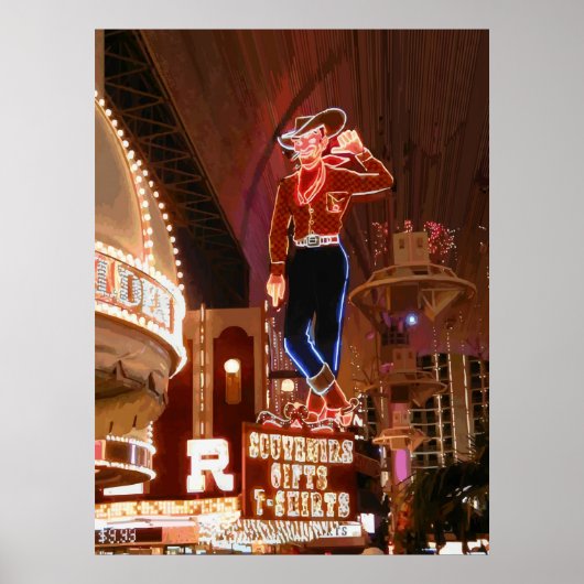 Vegas Vic Vector Graphic Poster (Vorne)