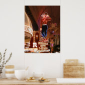 Vegas Vic Vector Graphic Poster (Küche)