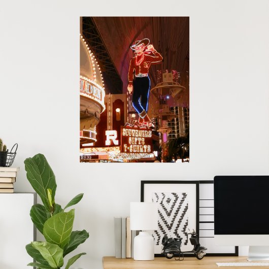 Vegas Vic Vector Graphic Poster (Heimbüro)