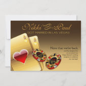 Vegas VIP Empfang KONTAKTIEREN ME 2 PUT NAMES CHIP Einladung (Vorderseite)