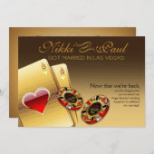 Vegas VIP Empfang KONTAKTIEREN ME 2 PUT NAMES CHIP Einladung (Vorne/Hinten)