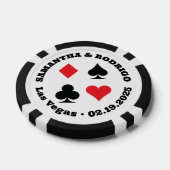 Vegas Wedding - Anzug mit Roter und Schwarzer Kart Pokerchips (Einzeln)