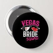Vegas Wedding Bride Squad Vegas Bachelorette Party Button (Vorne & Hinten)