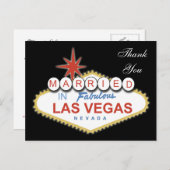 Vegas Wedding Dankeschön Karten (Vorne/Hinten)