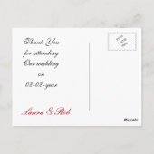 Vegas Wedding Dankeschön Karten (Rückseite)