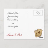 Vegas Wedding Dankeschön Karten (Rückseite)