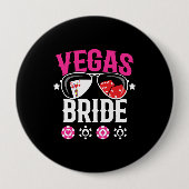 Vegas Wedding - Flansch - Vegas Bachelorette Party Button (Vorderseite)