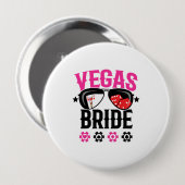 Vegas Wedding - Flansch - Vegas Bachelorette Party Button (Vorne & Hinten)