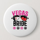 Vegas Wedding - Flansch - Vegas Bachelorette Party Button (Vorderseite)