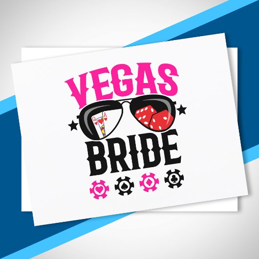 Vegas Wedding - Flansch - Vegas Bachelorette Party Postkarte