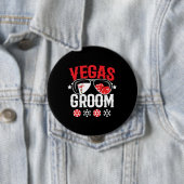 Vegas Wedding - Groom - Vegas Bachelor Party Squad Button (Beispiel)