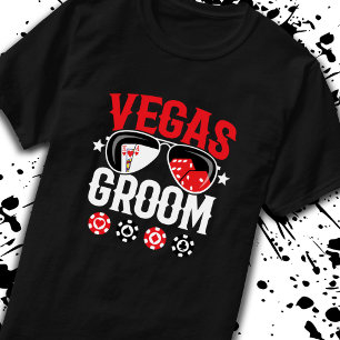 Vegas Wedding - Groom - Vegas Bachelor Party Squad T-Shirt