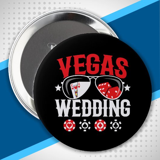 Vegas Wedding Party - Vegas Bachelor Party Squad Button