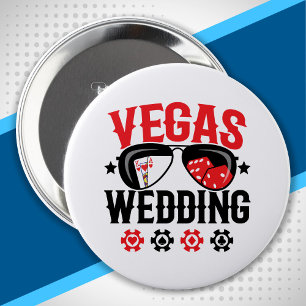 Vegas Wedding Party - Vegas Bachelor Party Squad Button