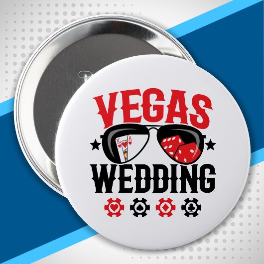 Vegas Wedding Party - Vegas Bachelor Party Squad Button