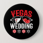 Vegas Wedding Party - Vegas Bachelor Party Squad Button (Vorderseite)