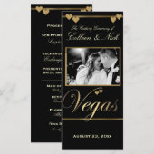 Vegas Wedding Program Template Programm (Vorne/Hinten)
