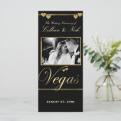 Vegas Wedding Program Template Programm (Stehend Vorderseite)