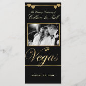 Vegas Wedding Program Template Programm (Vorderseite)