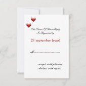 Vegas wedding rsvp karte (Rückseite)