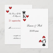 Vegas wedding rsvp karte (Vorne/Hinten)