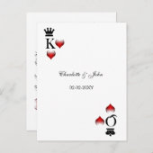 Vegas Wedding rsvp Karte (Vorne/Hinten)