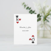 Vegas Wedding rsvp Karte (Stehend Vorderseite)