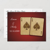 Vegas Wedding rsvp Karte (Vorne/Hinten)