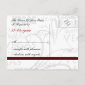 Vegas Wedding rsvp Karte (Rückseite)