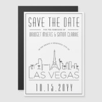 Vegas Wedding | Stilisierte Skyline Save the Date