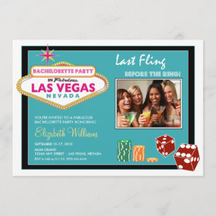 Vegas Weekend Junggeselinnen-Abschied Einladung (a