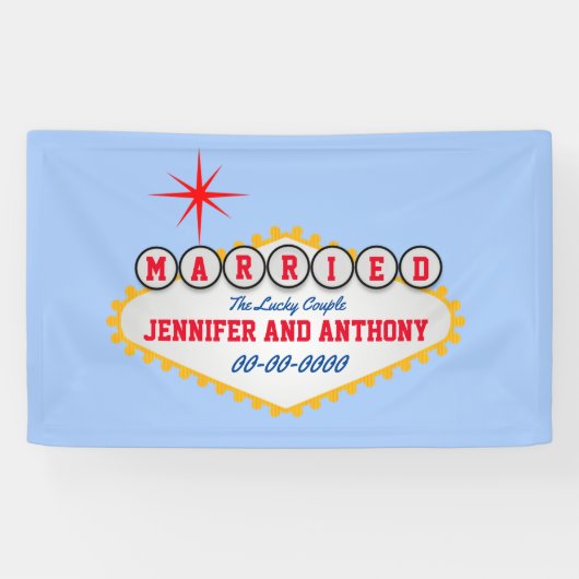 Vegas Welcome Sign Style Personalisieren Banner (Horizontal)