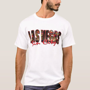 VEGAS WORT und Sin City T-Shirt