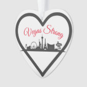 Vegasstarke Acrylfeiertags-Weihnachtsverzierung Ornament (Vorderseite)
