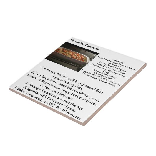 Vegatable Kasserolle recipie Küchenfliese Fliese (Seite)