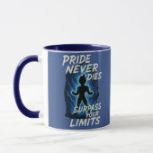 Vegeta Inspired Quote Mug – Never Give Up Energy Tasse (Links)