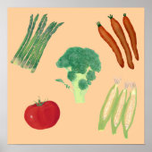 Vegetable Assortment Custom Posters Poster (Vorne)