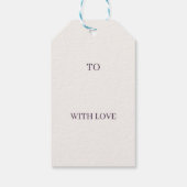 Vegetable Garden Gift Bag — Plum Geschenkanhänger (Rückseite)