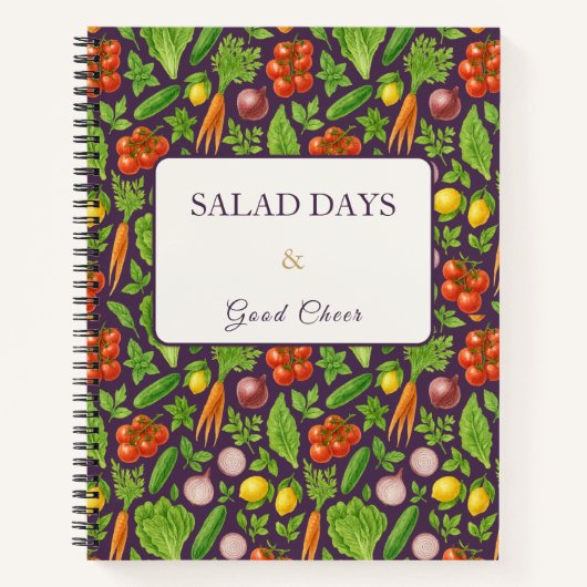 Vegetable Garden Notebook — Devine Plum Notizblock (Vorderseite)