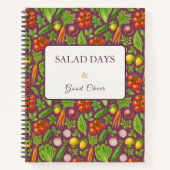 Vegetable Garden Notebook — Red Violet Notizblock (Vorderseite)