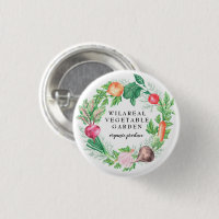 Vegetable garden organic farm monogram