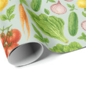 Vegetable Garden Wrapping Paper Geschenkpapier (Rolleneckpunkt)