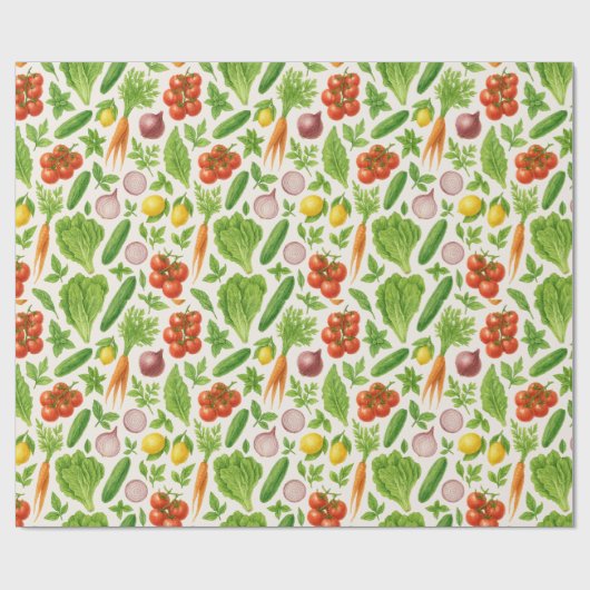 Vegetable Garden Wrapping Paper Geschenkpapier (Flach)
