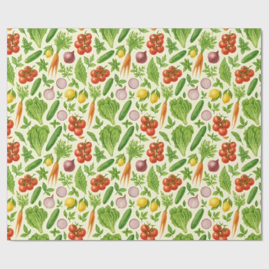 Vegetable Garden Wrapping Paper Geschenkpapier (Flach)